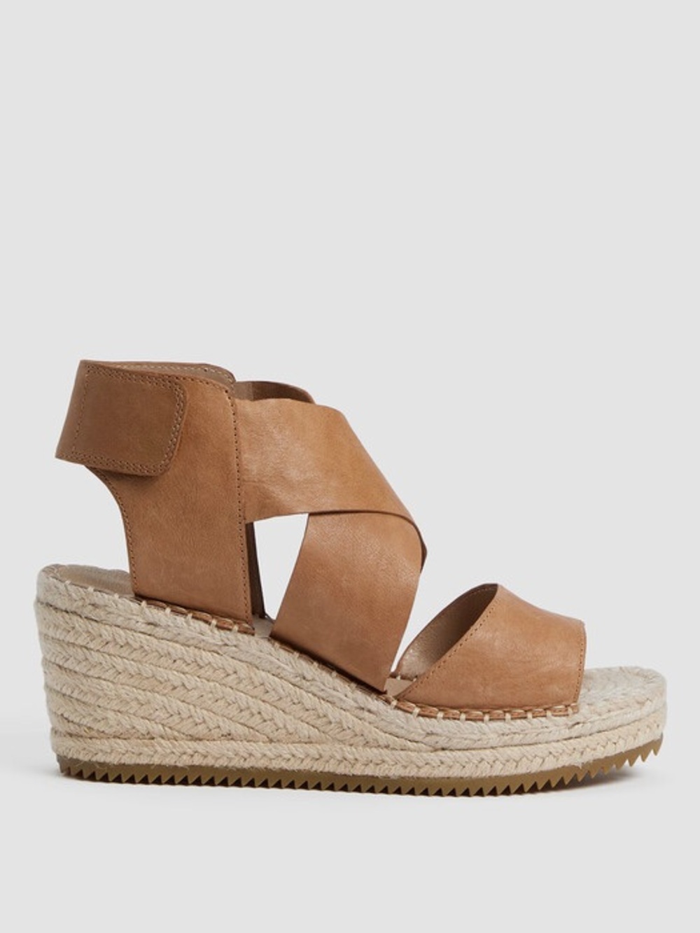 Eileen Fisher Willow Honey Tumbled Leather Wedge Sz 9.5 BNWB